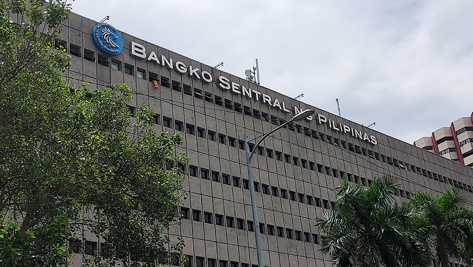 Façade of Bangko Sentral ng Pilipinas building along Roxas Boulevard.