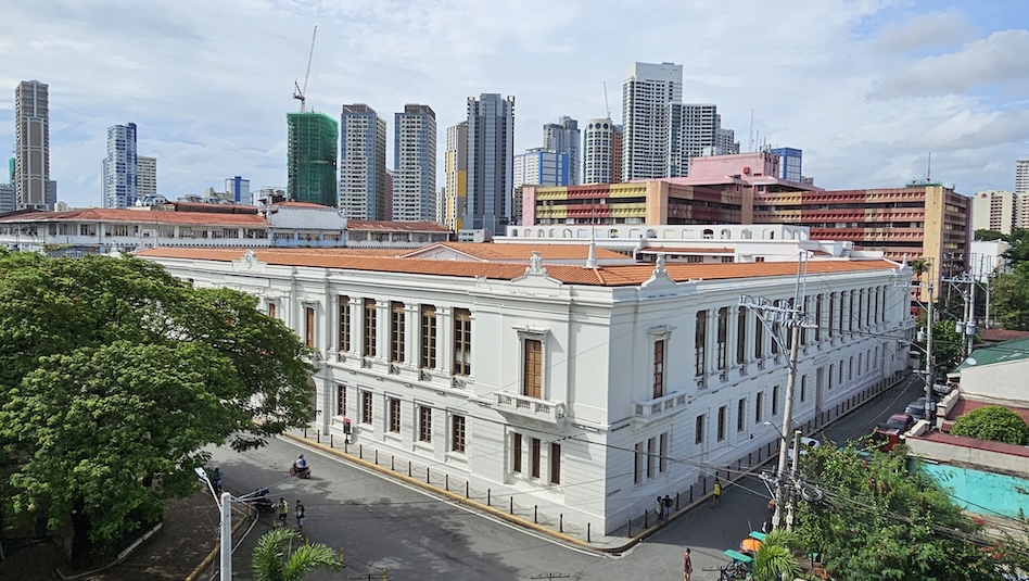 Top view of the Bureau of the Treasury in Intramuros